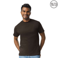 thumbnail image 1 of Gildan Mens Short Sleeve, Heavy Cotton T-Shirt, 100% Cotton, Crew Neck Tee for Men, Arts And Craft, Dark Chocolate, L, 1 of 5