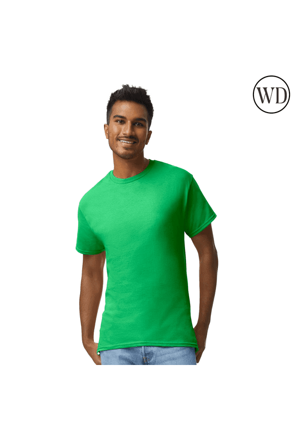 Softstyle Midweight Short Sleeve Cotton T-Shirt for Men, Irish Green, 2XL