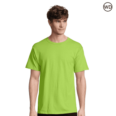 Gildan Mens Short Sleeve, Heavy Cotton T-Shirt, 100% Cotton, Crew Neck Tee for Men, Arts And Craft, Lime, XL