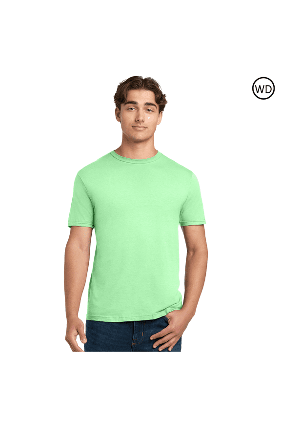 Mens Short Sleeve, Heavy Cotton T-Shirt, 100% Cotton, Crew Neck Tee for Men, Arts And Craft, Mint Green, XL