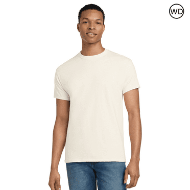 Gildan Mens Short Sleeve, Heavy Cotton T-Shirt, 100% Cotton, Crew Neck Tee for Men, Arts And Craft, Natural, XL