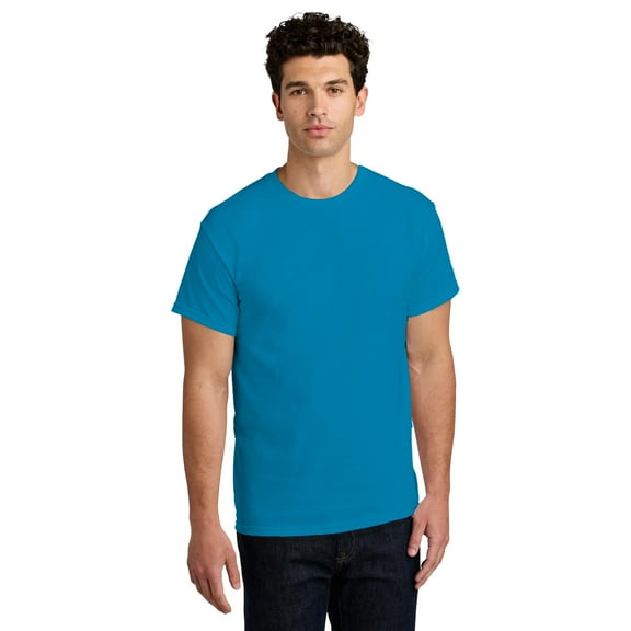 Gildan Mens Short Sleeve, Heavy Cotton T-Shirt, 100% Cotton, Crew Neck Tee for Men, Arts And Craft, Sapphire, M