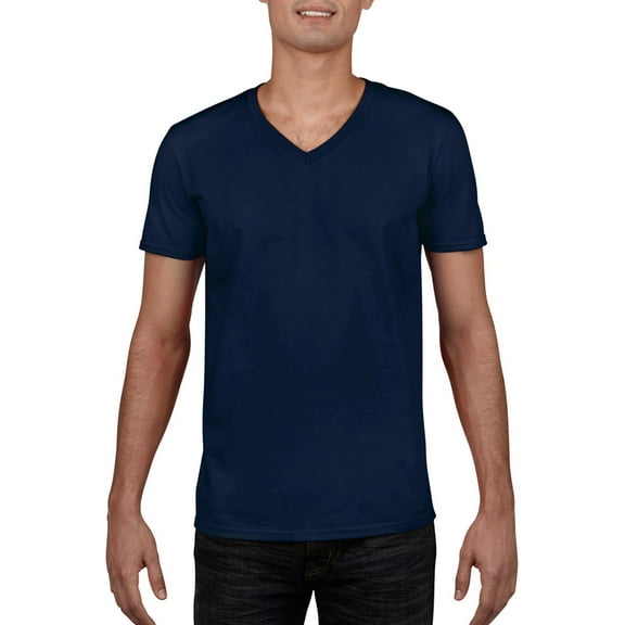 Gildan Mens Soft Style V-Neck Short Sleeve T-Shirt