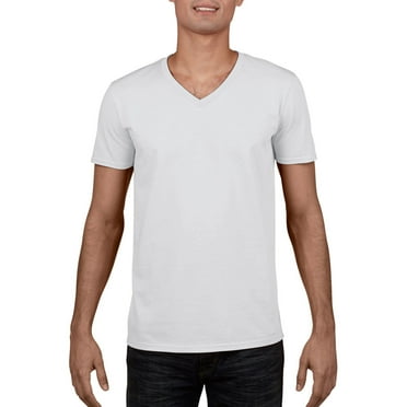 Gildan Mens Soft Style V-Neck Short Sleeve T-Shirt