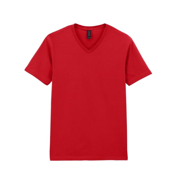 Gildan Mens Soft Style V-Neck Short Sleeve T-Shirt