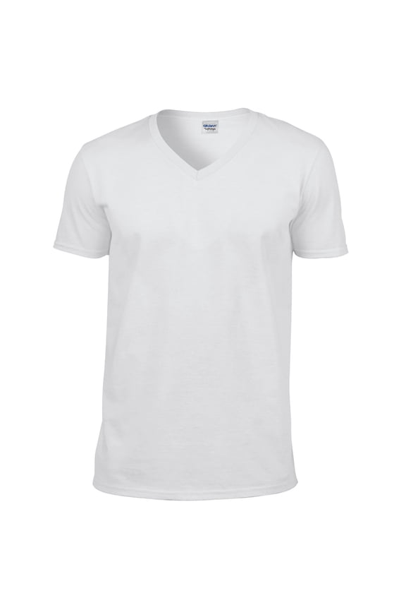 Mens Soft Style V-Neck Short Sleeve T-Shirt