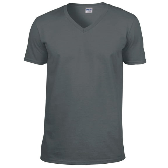 Gildan Mens Soft Style V-Neck Short Sleeve T-Shirt