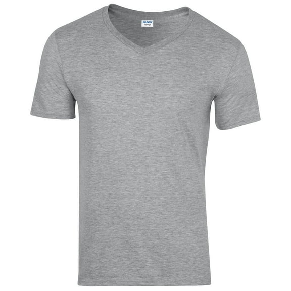 Gildan Mens Soft Style V-Neck Short Sleeve T-Shirt