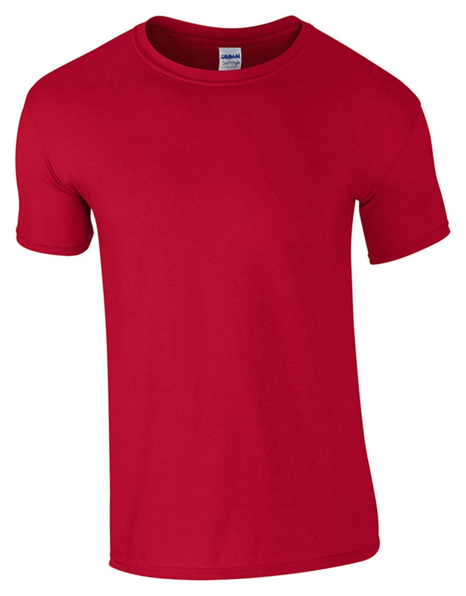 Gildan Mens SoftStyle Double-Needle T-Shirt, Red, 3XL, Style, G640 ...
