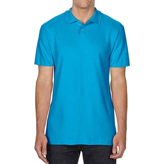 Gildan Mens SoftStyle Double Pique Polo Shirt
