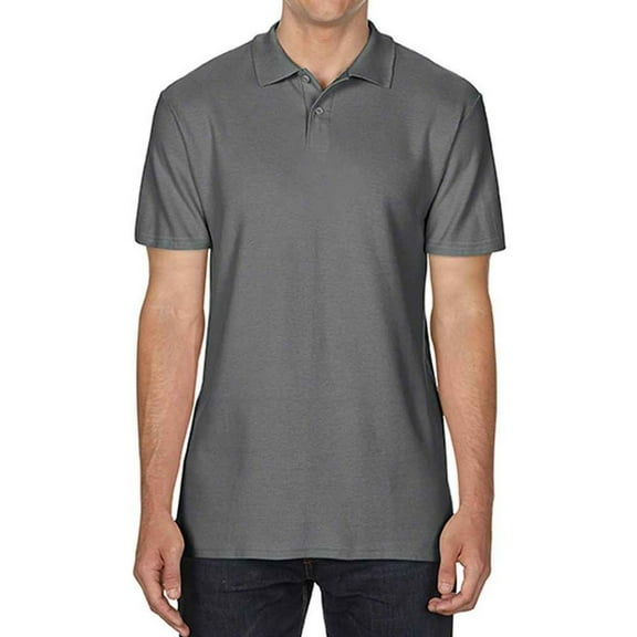 Gildan Mens SoftStyle Double Pique Polo Shirt