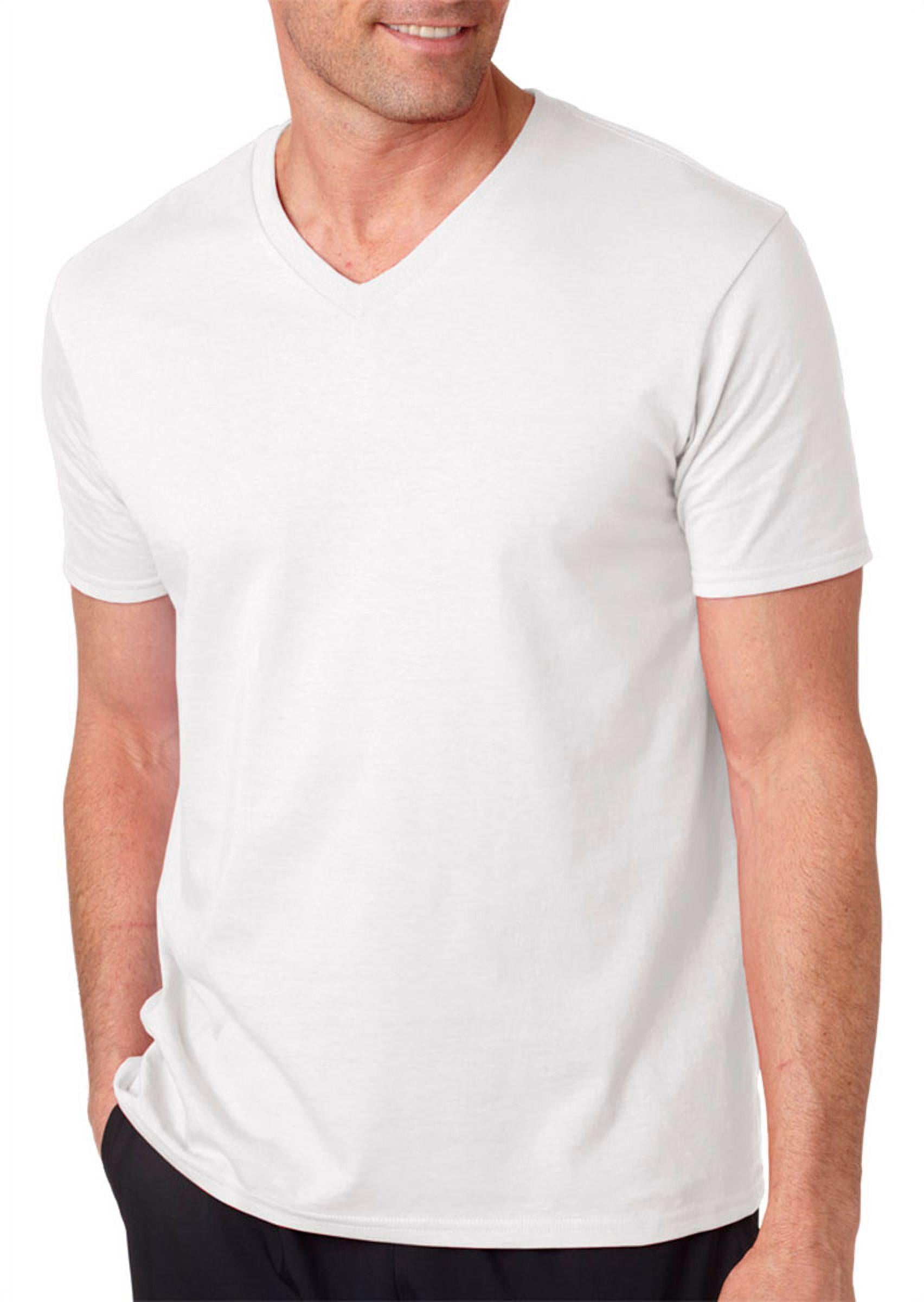 Gildan Men's SoftStyle V-Neck T-Shirt 6-Pack - 100% Cotton Basic Tees - View #4