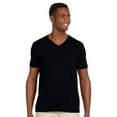 thumbnail image 1 of Gildan Mens SoftStyle V-Neck Double-Needle T-Shirt, Pack of 3, 1 of 1