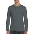 thumbnail image 1 of Gildan Mens Softstyle Long Sleeve T-Shirt, L, Charcoal, 1 of 3