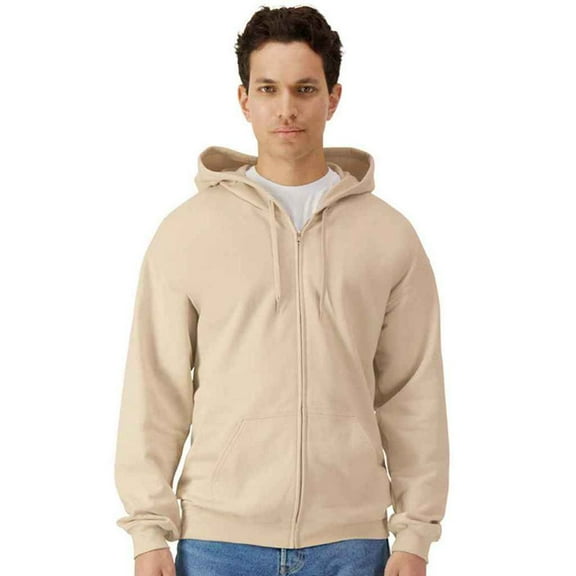 Gildan Mens Softstyle Midweight Full Zip Hoodie
