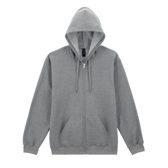 Gildan Mens Softstyle Midweight Full Zip Hoodie