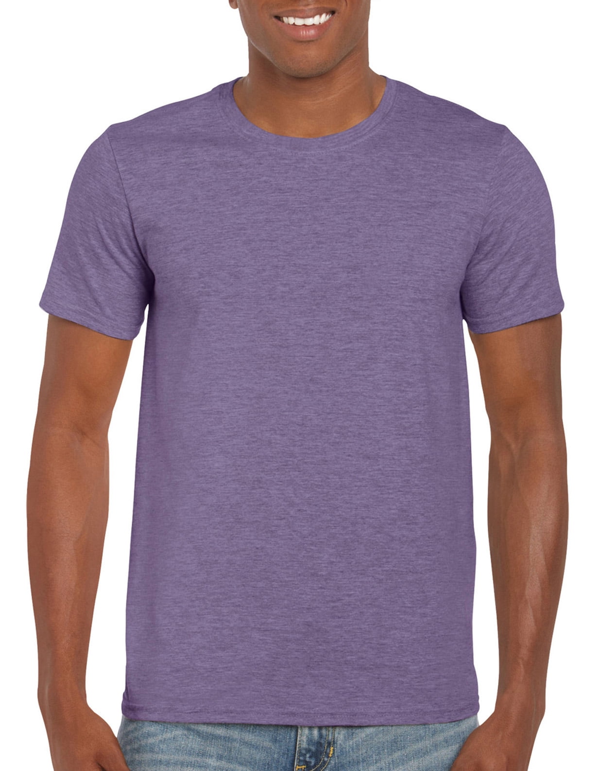 Gildan Mens Softstyle T-Shirt, 2XL, Heather Purple - Walmart.com