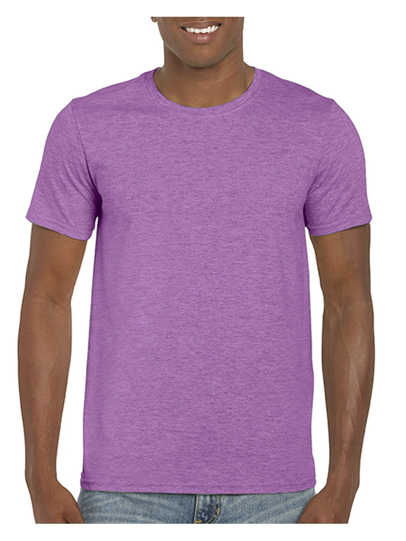Gildan Mens Softstyle T-Shirt, 2XL, Heather Radiant Orchid