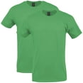 thumbnail image 1 of Gildan Mens Softstyle T-Shirt, 2XL, Irish Green (Pack of 2) 2 Irish Green, 1 of 1