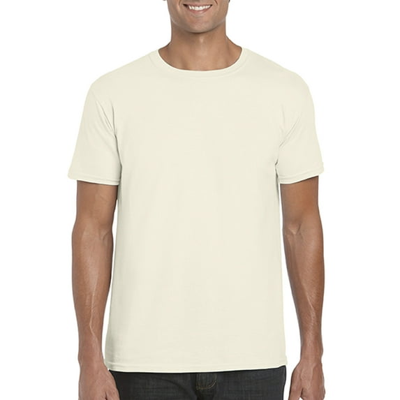 Gildan Mens Softstyle T-Shirt, 2XL, Natural