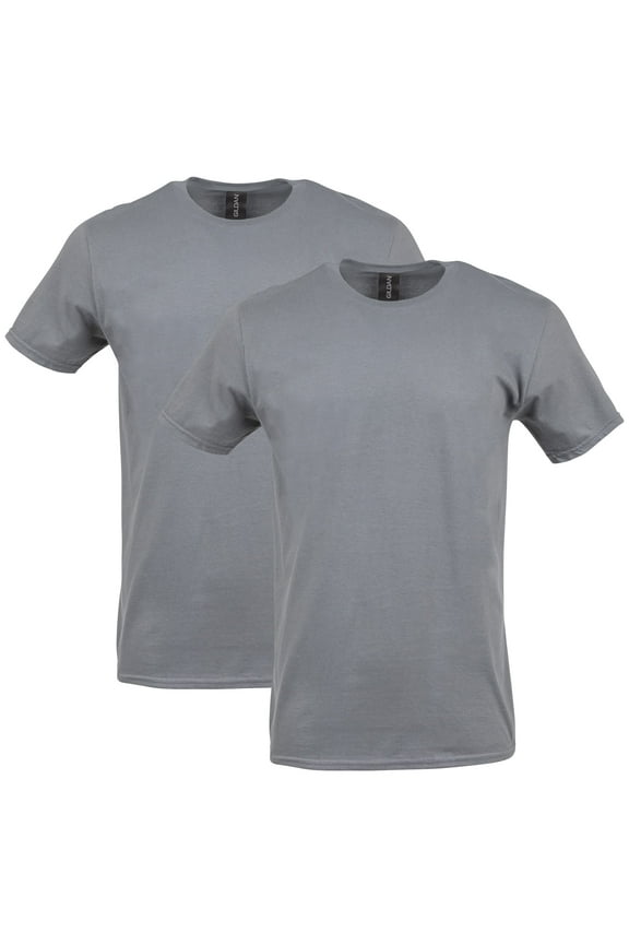 Mens Softstyle T-Shirt, 3XL, Charcoal (Pack of 2) 2 Charcoal