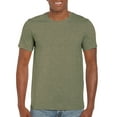 thumbnail image 1 of Gildan Mens Softstyle T-Shirt, 3XL, Heather Military Green, 1 of 3