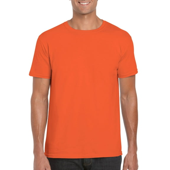 Gildan Mens Softstyle T-Shirt, 3XL, Orange