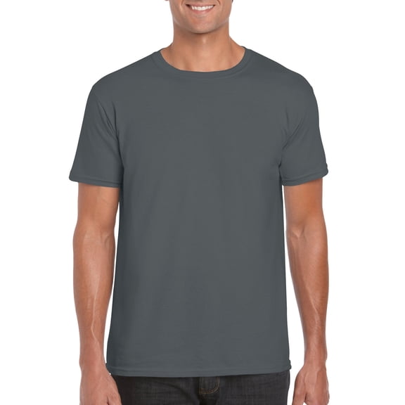 Gildan Mens Softstyle T-Shirt, L, Charcoal