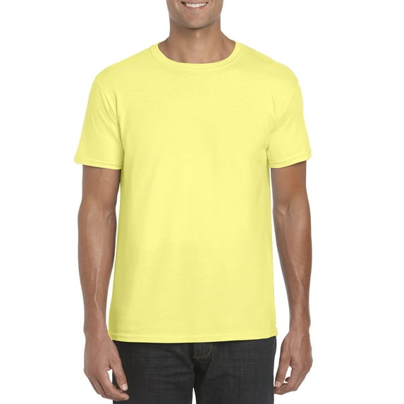 Gildan Mens Softstyle T-Shirt, L, Cornsilk