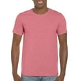 thumbnail image 1 of Gildan Mens Softstyle T-Shirt, L, Heather Coral Silk, 1 of 3