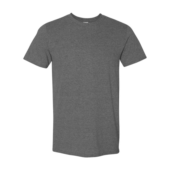 Gildan Mens Softstyle T-Shirt, L, Heather_Dark_Grey