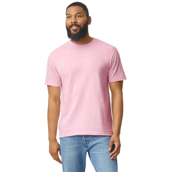 Gildan Mens Softstyle T-Shirt, L, Light_Pink