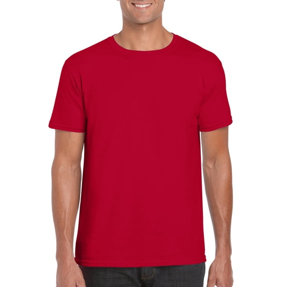 Gildan Mens Softstyle T-Shirt, M, Cherry Red
