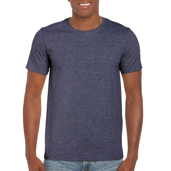 Gildan Mens Softstyle T-Shirt, M, Heather Navy