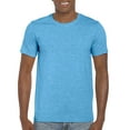 thumbnail image 1 of Gildan Mens Softstyle T-Shirt, M, Heather Sapphire, 1 of 3