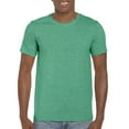 thumbnail image 1 of Gildan Mens Softstyle T-Shirt, M, Heather Seafoam, 1 of 3