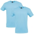thumbnail image 1 of Gildan Mens Softstyle T-Shirt (Pack of 2) 2 Light Blue, 1 of 1