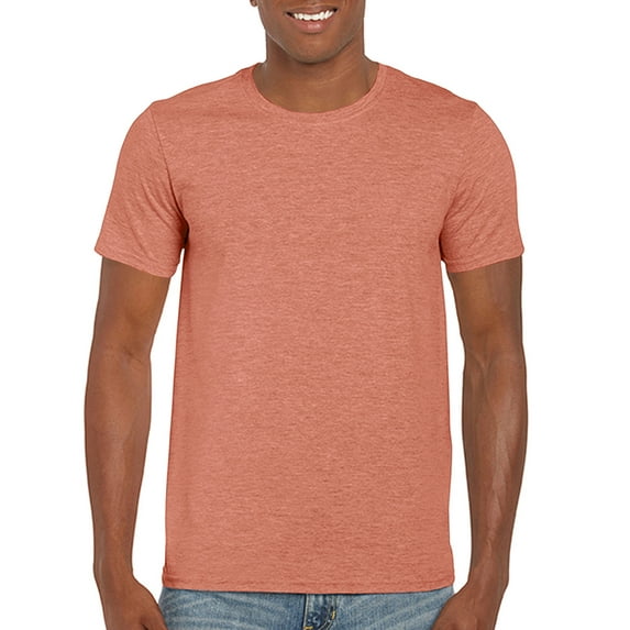 Gildan Mens Softstyle T-Shirt, S, Heather Bronze