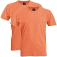 thumbnail image 1 of Gildan Mens Softstyle T-Shirt, S, Heather Orange (Pack of 2) 2 Heather Orange, 1 of 1
