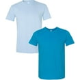 thumbnail image 1 of Gildan Mens Softstyle T-Shirt, S, Light Blue (Pack of 2) (1 Sapphire / 1 Light Blue), 1 of 1