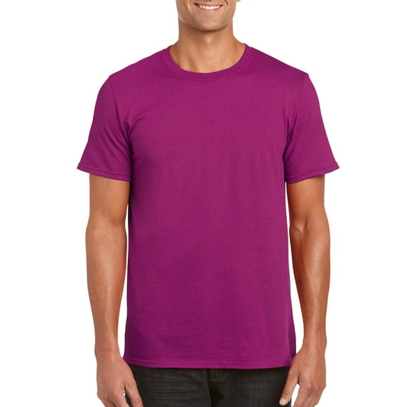 Gildan Mens Softstyle T-Shirt, XL, Berry