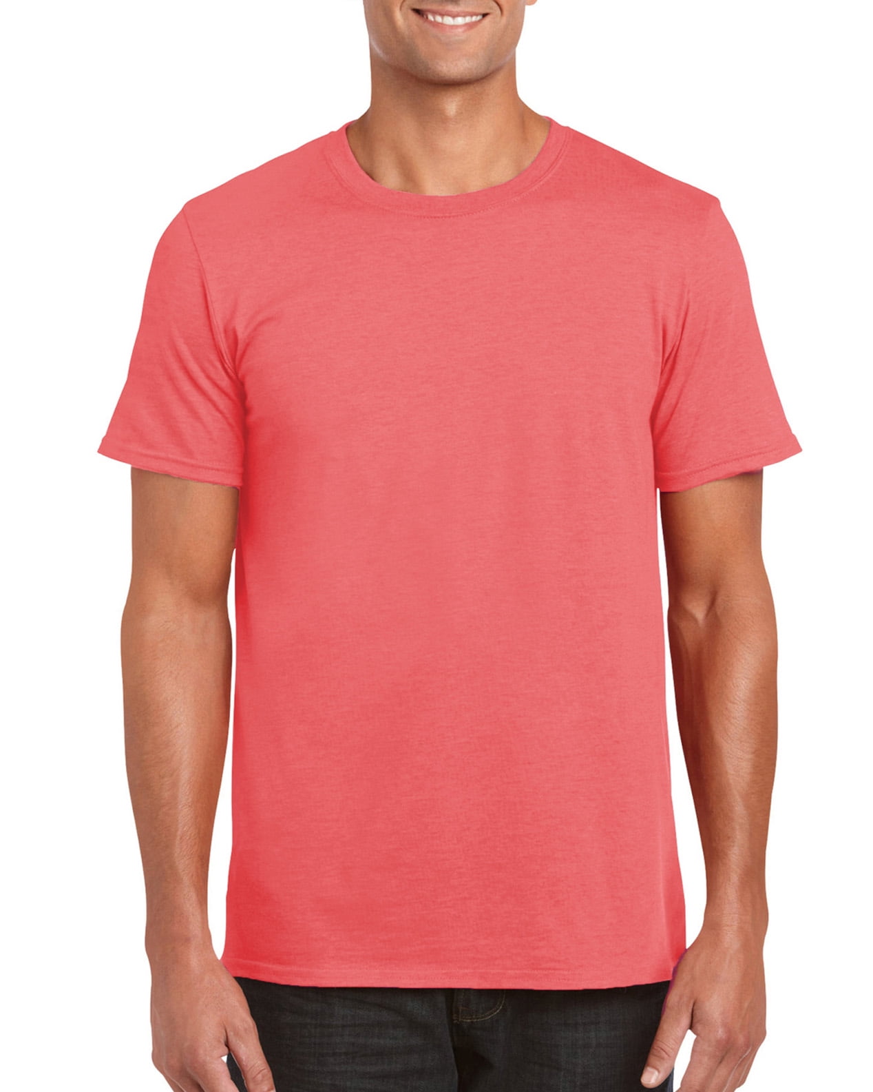 Gildan Men's, Coral Silk, Large