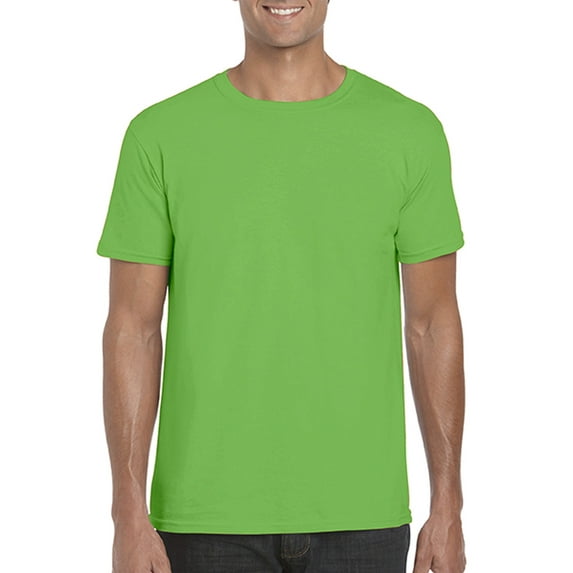 Gildan Mens Softstyle T-Shirt, XL, Electric Green