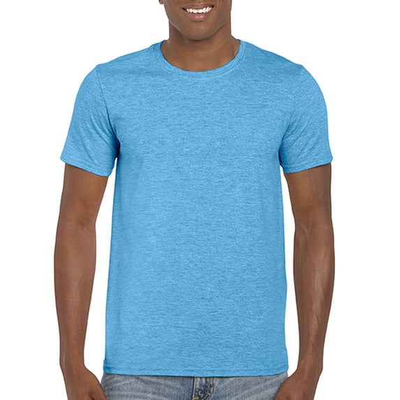 Gildan Mens Softstyle T-Shirt, XL, Heather Sapphire