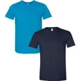 thumbnail image 1 of Gildan Mens Softstyle T-Shirt, XL, Navy (Pack of 2) (1 Sapphire / 1 Navy), 1 of 1