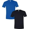 thumbnail image 1 of Gildan Mens Softstyle T-Shirt, XL, Royal (Pack of 2) (1 Black / 1 Royal), 1 of 1