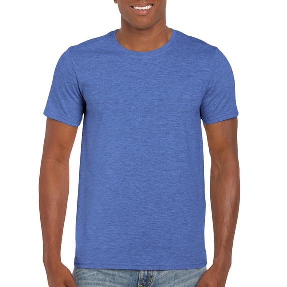 Gildan Mens Softstyle T-Shirt, XS, Heather Royal