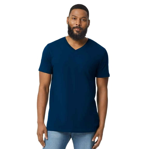 Gildan Mens Softstyle V Neck T-Shirt