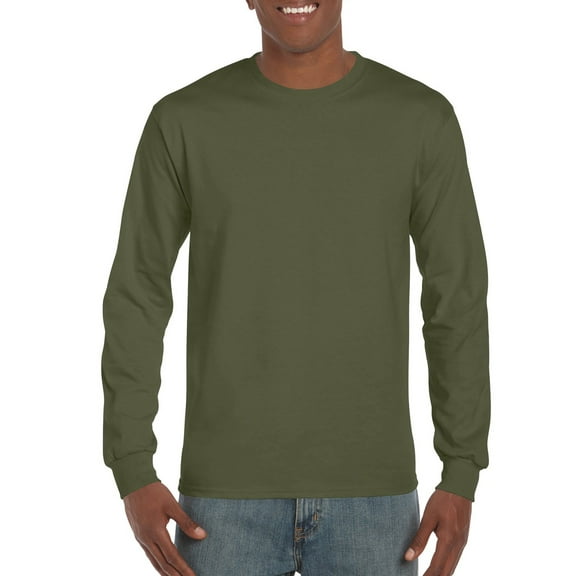 Gildan Mens Ultra Cotton Classic Long Sleeve T-Shirt