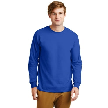 Gildan Mens Heavy Cotton Long Sleeve T-Shirt, XL, Purple - Walmart.com